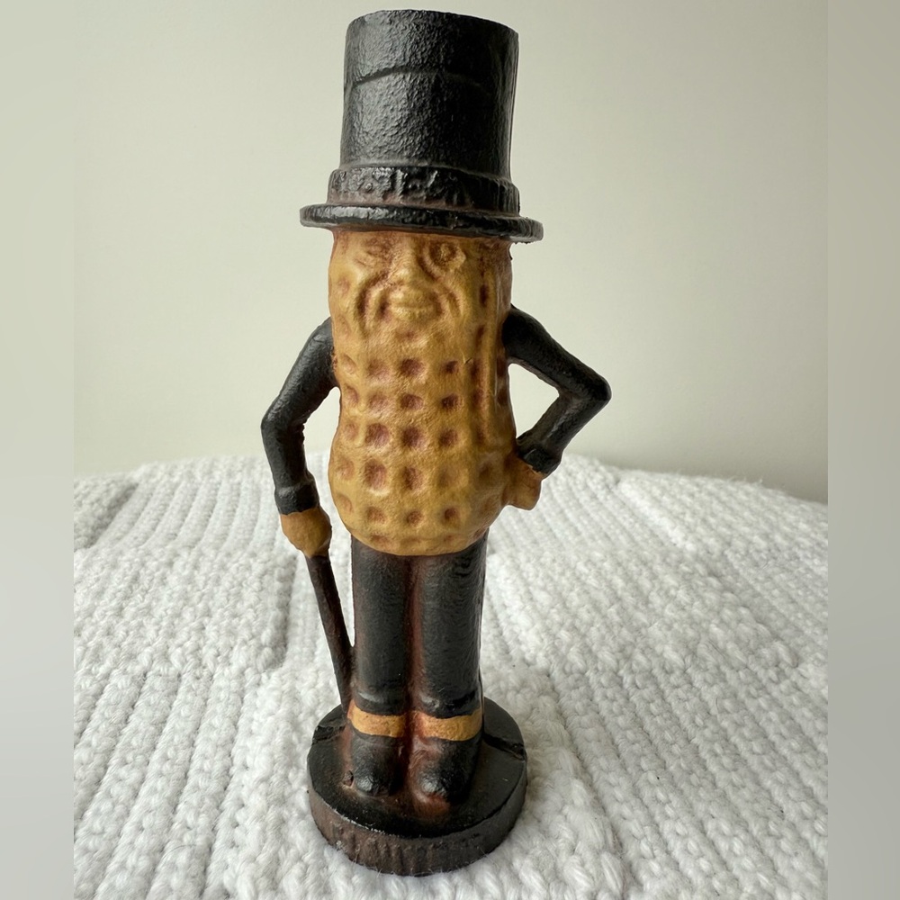 Vintage Cast Iron Planters Mr. Peanuts Money Bank